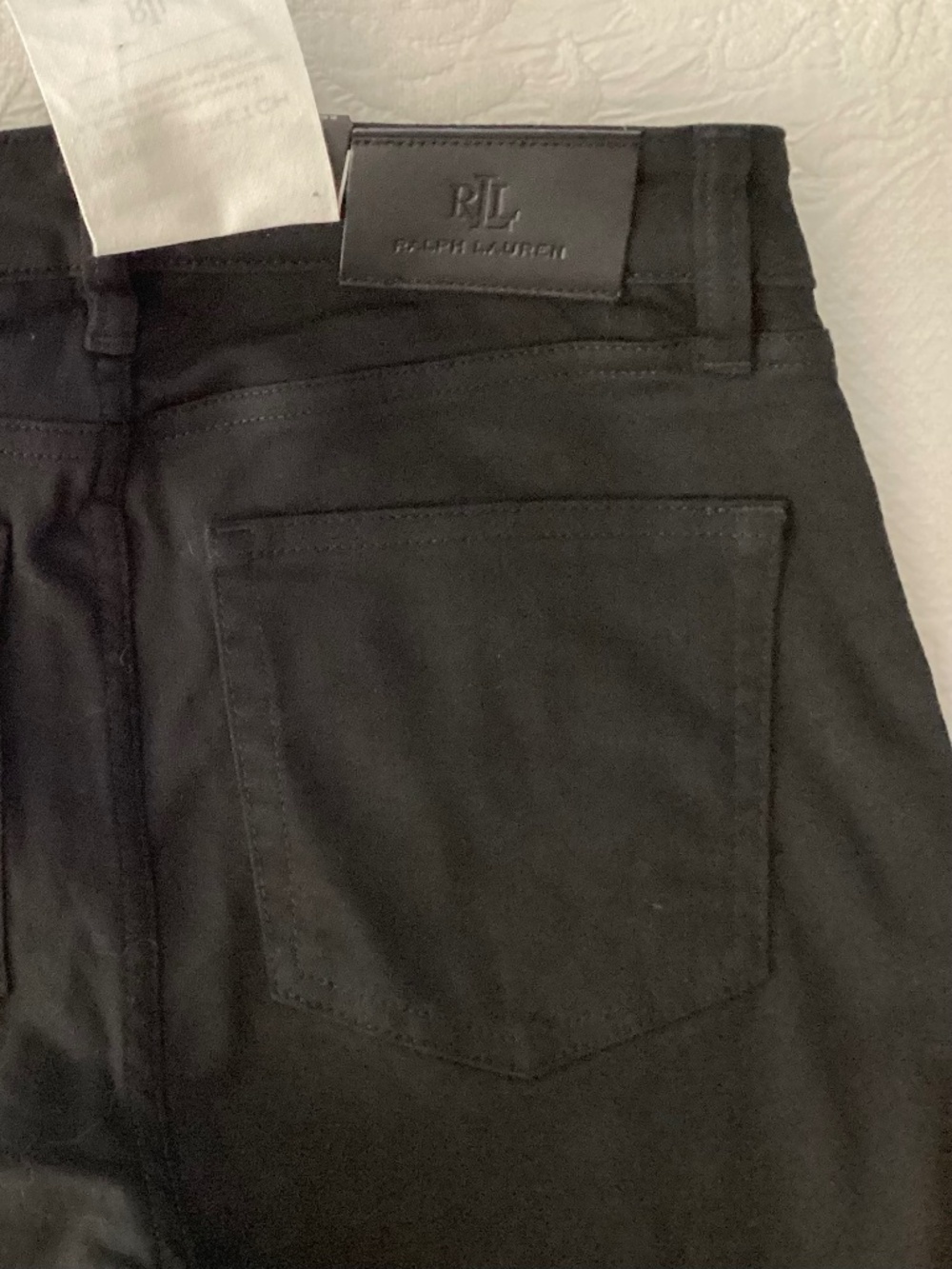 LAUREN RALPH LAUREN BLACK STRAIGHT LEG STRETCH JEANS SIZE 2 - Picture 12 of 13